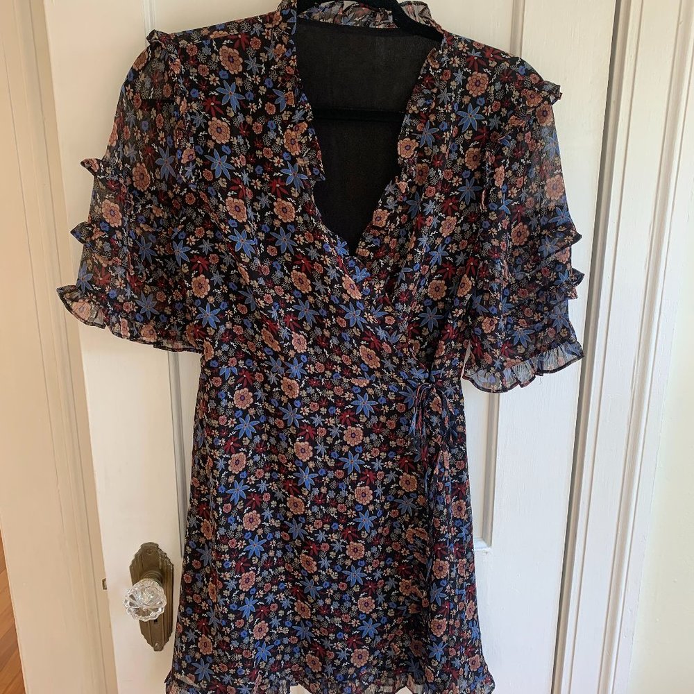 Lost + Wander Flower Wrap Dress